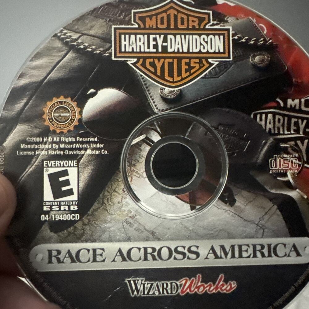 Harley-Davidson: Race Across America PC CD-Rom 1999 Windows motorcycle game
